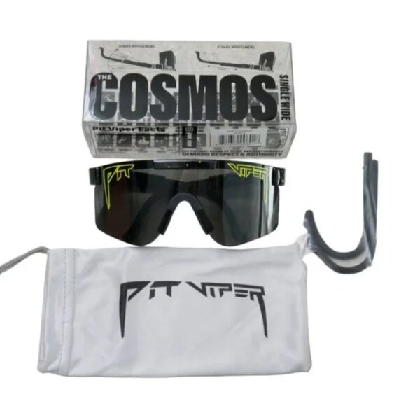 Pit Viper The Cosmos Sunglasses Blocks 100% UVA & UVB Polycarbonate Lens Black